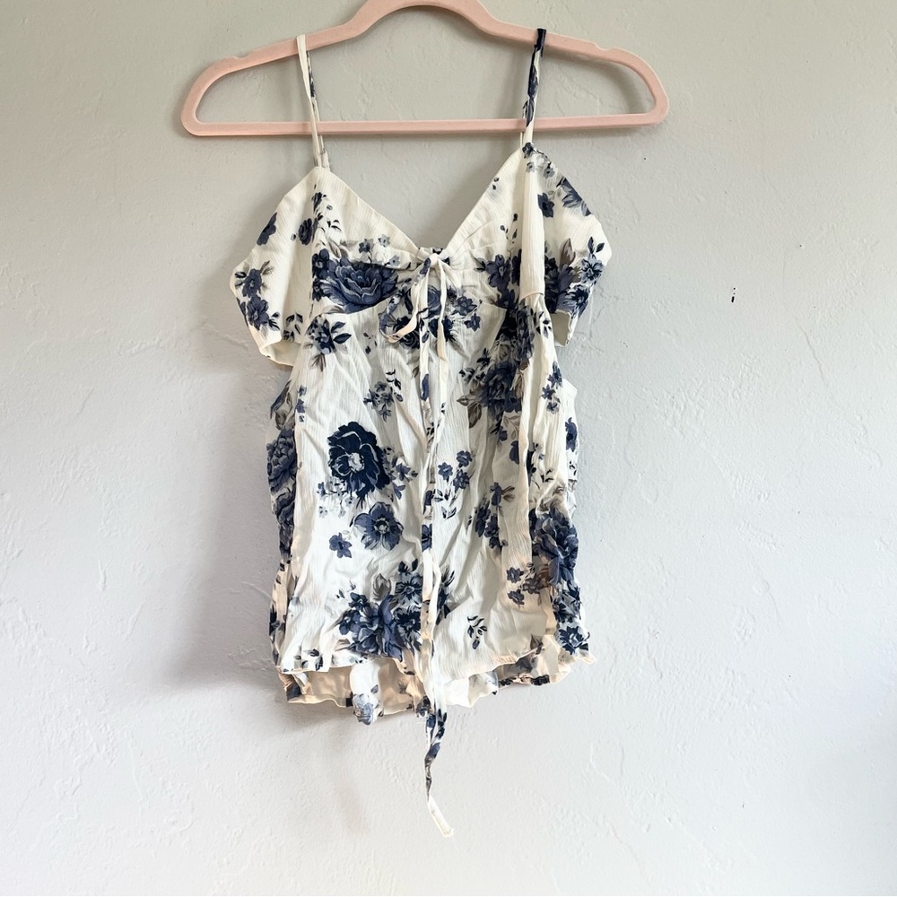 AEO Floral Tank Blouse